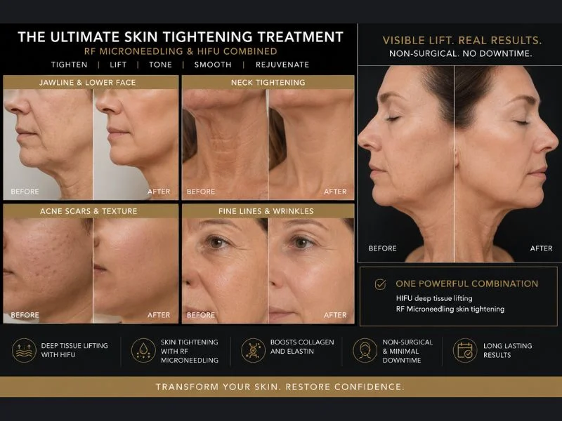 Results of combined treatment for the ultimate skin tightening treatment Ladywood